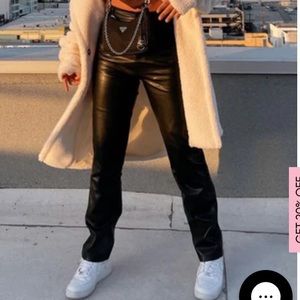 Black Leather Pants